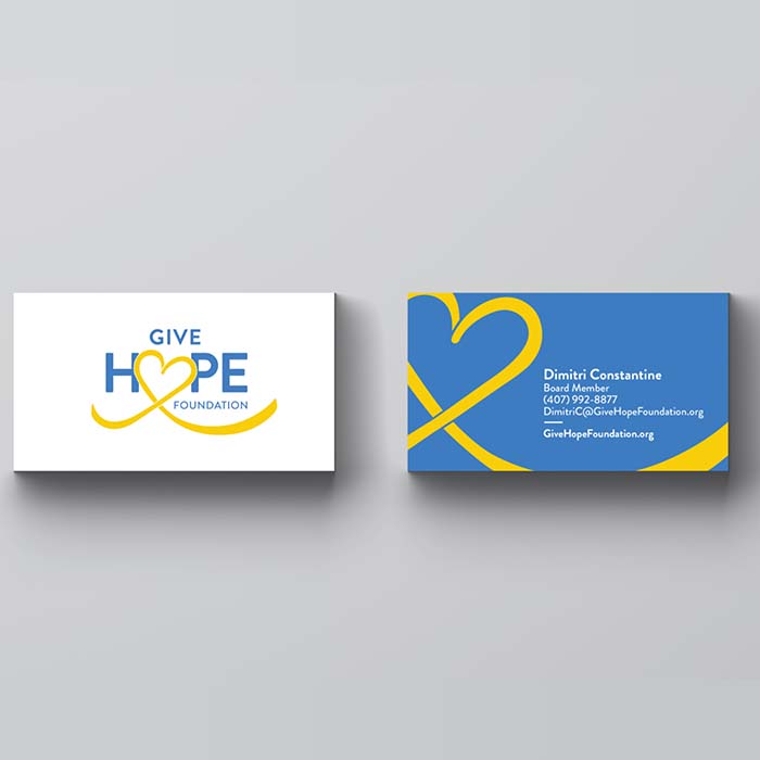 Give Hope Business cards