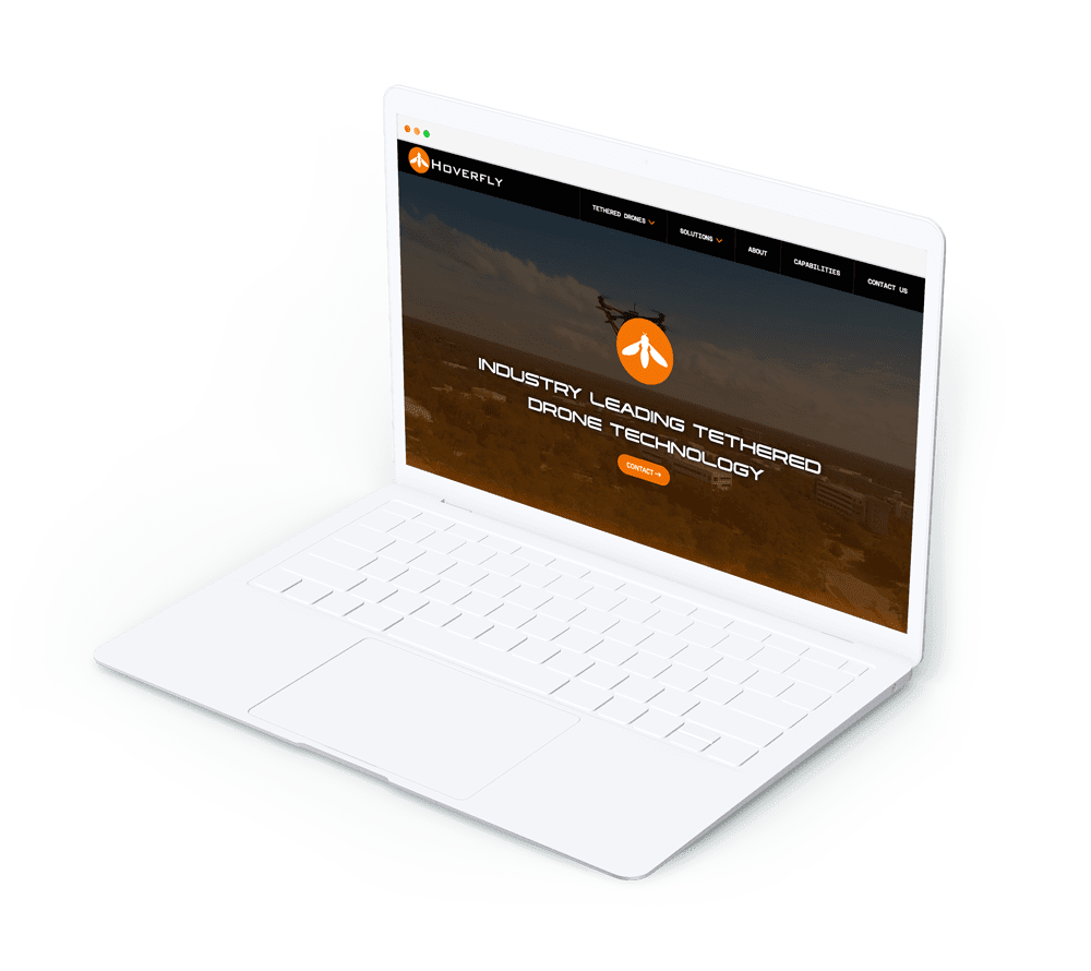 Hoverfly mockup on macbook